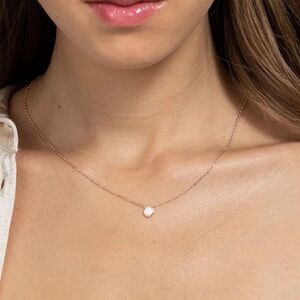 NIB 14K rose gold plated opal necklace
